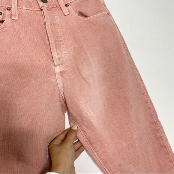 Alice & Olivia Pink High Rise Girlfriend Jeans - Picture 9 of 11